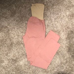 XS pink Motherhood Maternity dress pants